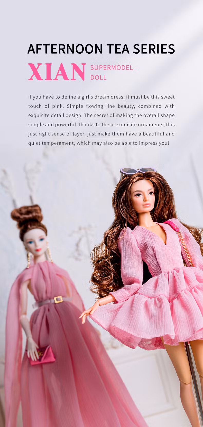 Free Sample 30cm Supermodel Dress Clothing Accessories Girls Collection with Private Label