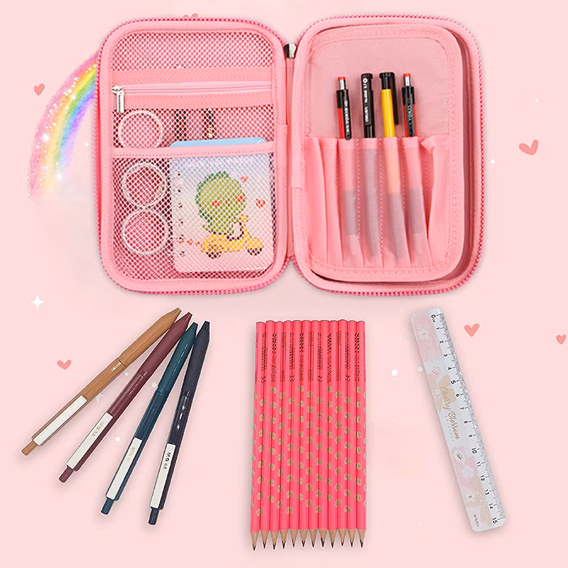 High Quality Kawaii Cartoon Cute EVA 3D Pencil Cases &amp; Bags Custom Pen Case Stationery Box Hardtop for Girls Kids