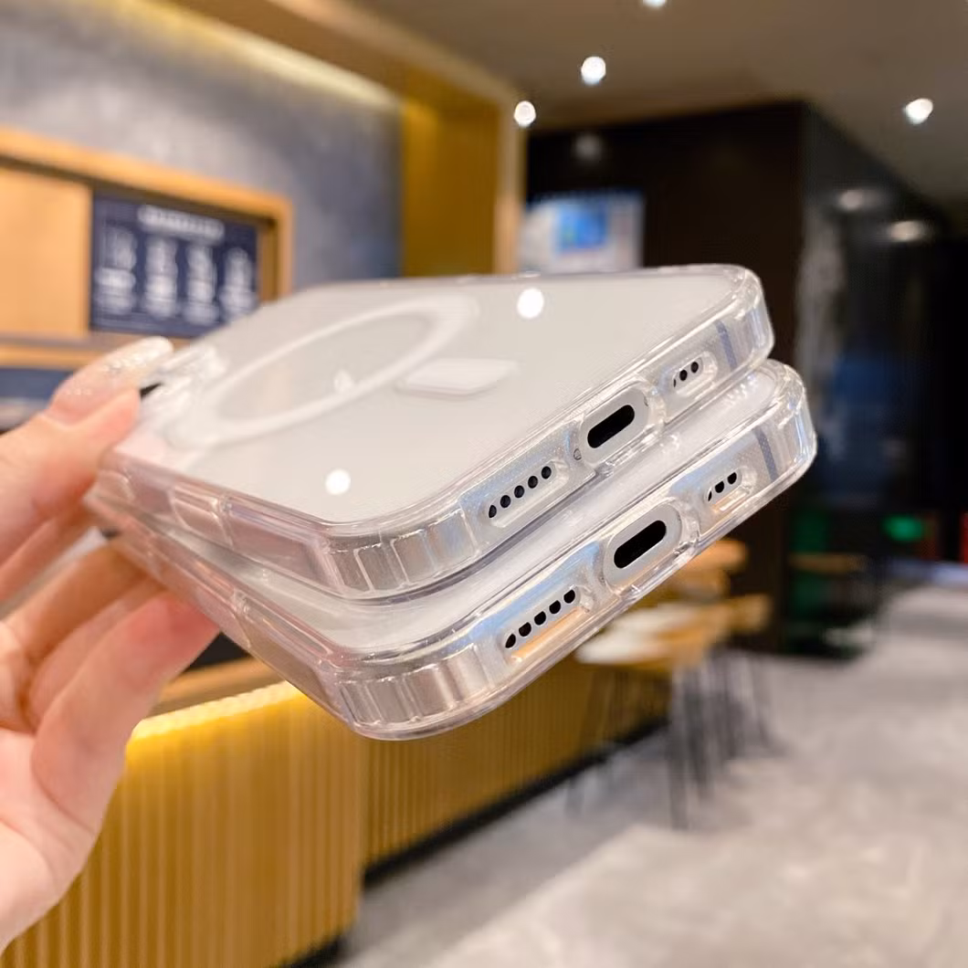 Transparent Magnetic for iPhone 16 PRO Max Charging Magsafe Clear Phone Case