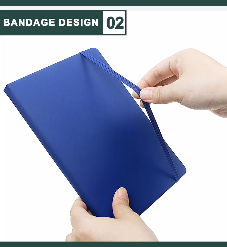 Promotional A5/A6 Hardcover PU Leather Journal Notebook with Custom Logo for Students