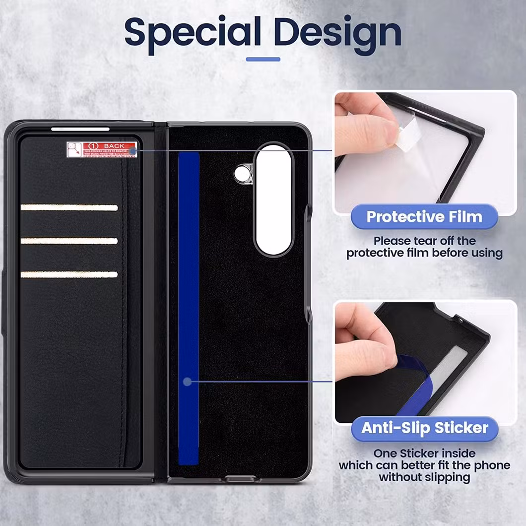 Special Design Mobile Phone Cover PU for Sam Z Flip 3 4 5 High Quality Hot Sale Wholesale Accessories Business Style Leather Cases