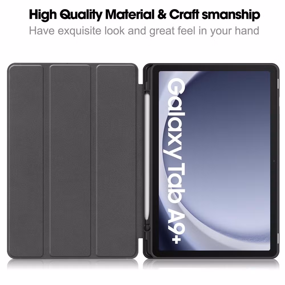 for Samsung Galaxy Tab A9 Plus Soft Back Smart Cover Funda Tablet Case