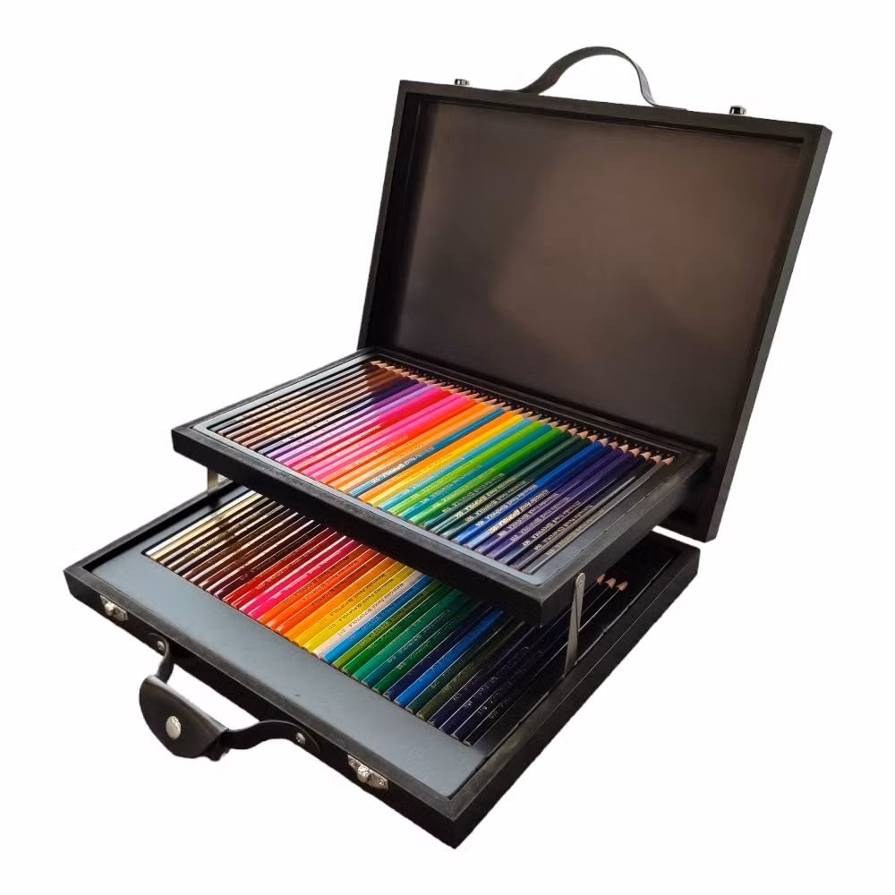 Art Supplies 68 Watercolor Pencils Art Set, Wooden Pencil Case