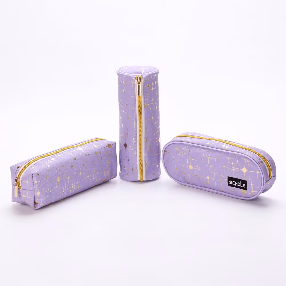 Purple Cute New Style Material Pencil Case Pencil Bag for Student