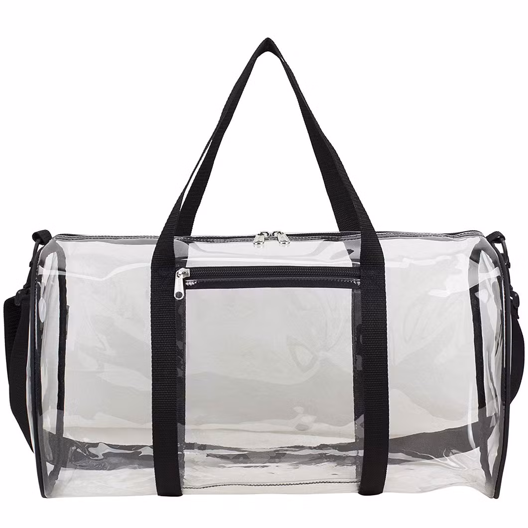 Clear PVC Crossbody Duffle Bag Beach Carry Tote Transparent Large Capacity Travel