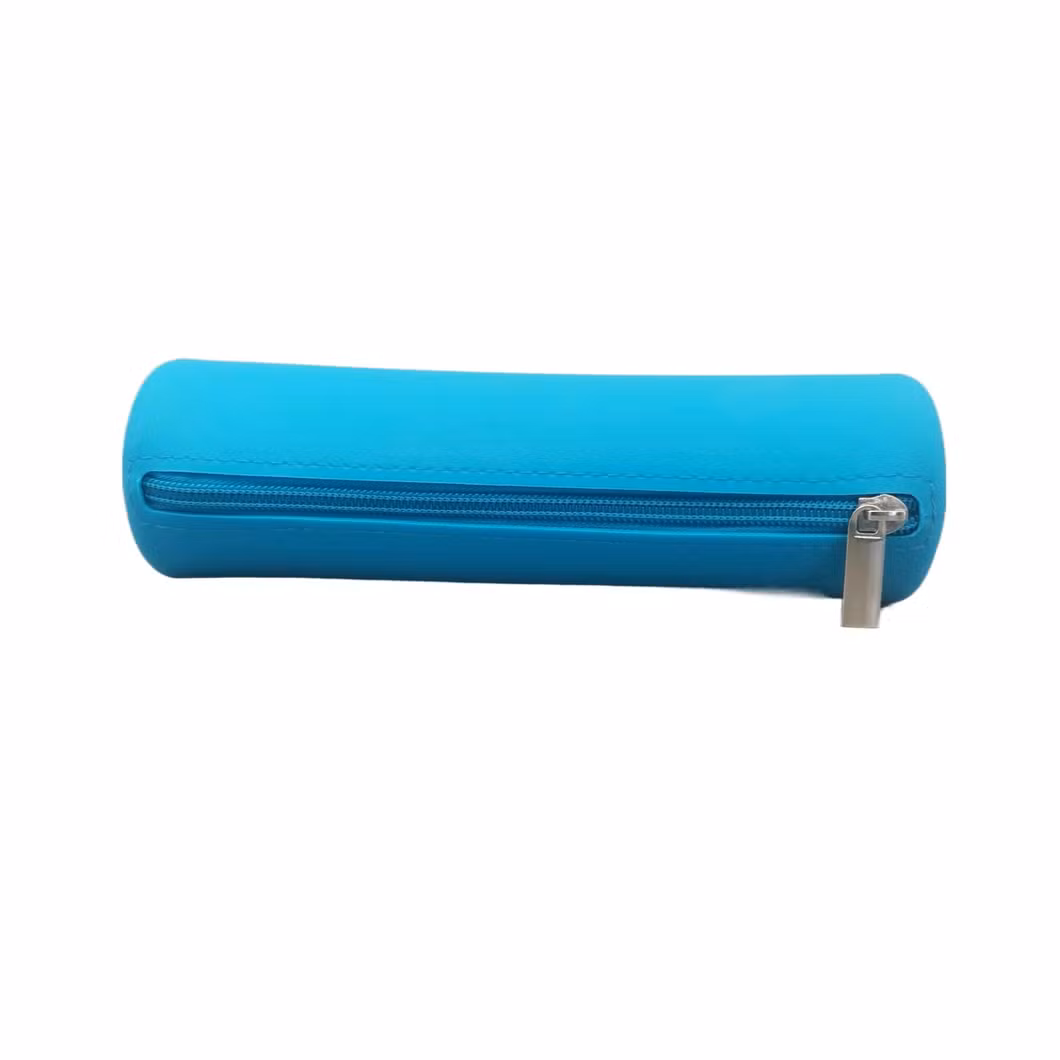 Pure Colour Macaron Round Pencil Bag Pencil Case for Children and Teenagers