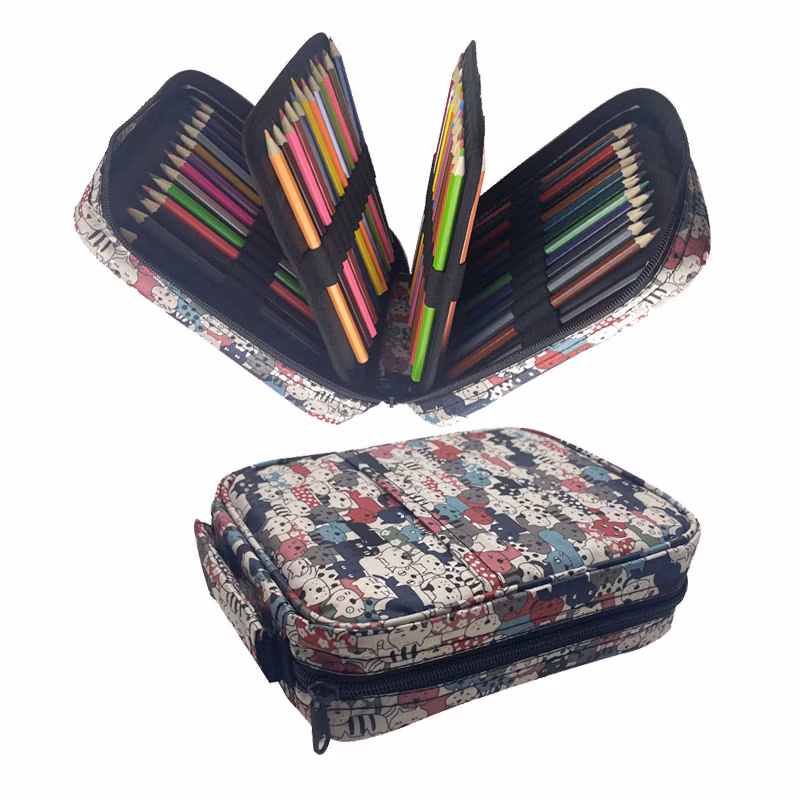 Pencil Case with Holds 202 Colored or 136 Gel Pens with Zipper