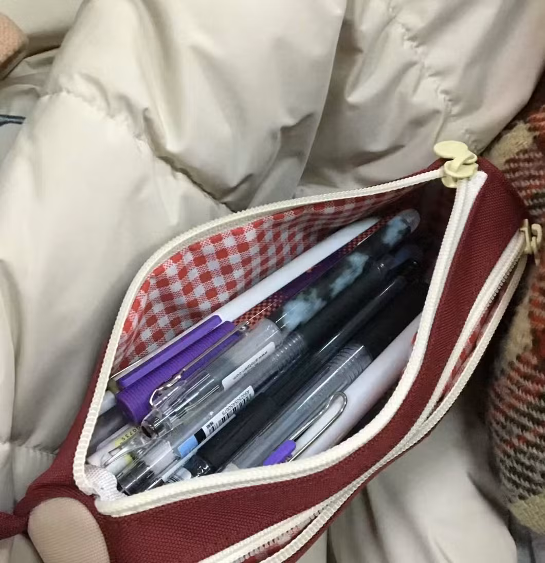 Double Layer Large Storage Pencil Box Pen Pouch Bag Stationery Holder Pens Case