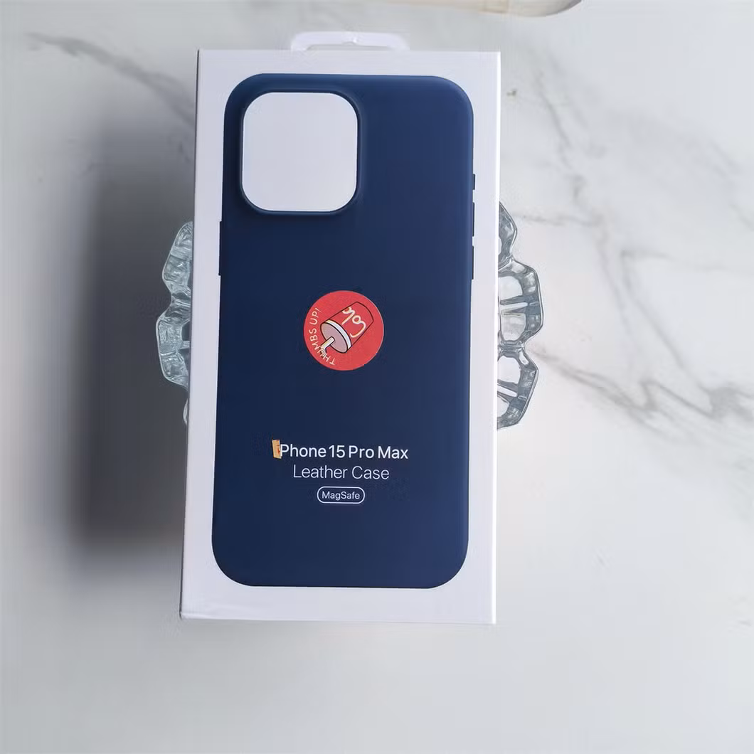 New Arrival Luxury Cowhide Design High Quality Durable Half Protection Genuine Leather Phone Case for iPhone 15 PRO Max