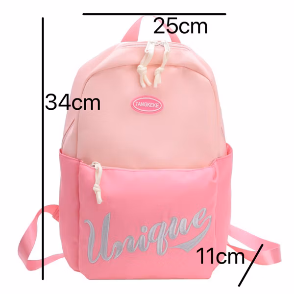 Retail and Wholesale 6 Colors Children&prime;s School Bag with Embroidery