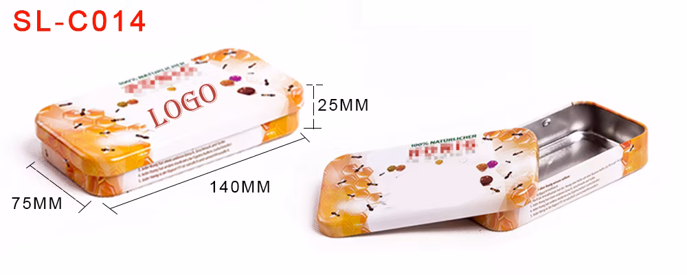 Factory Custom Vintage Tin Stationeries Storage Container Rectangle Shape Kids School Metal School Simple Pencil Case