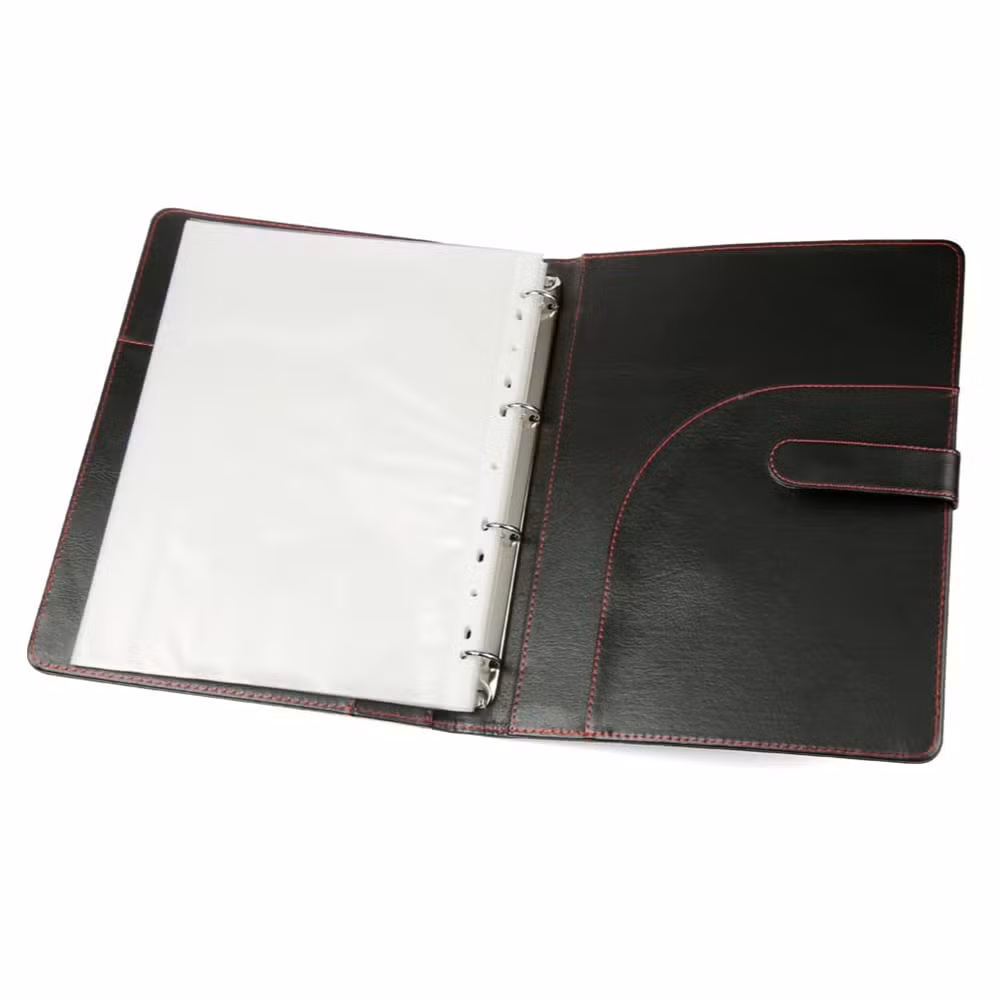 A4 Presentatio Ring Binder Document File Display Book Portfolio Professional Faux Leather Conference Folder