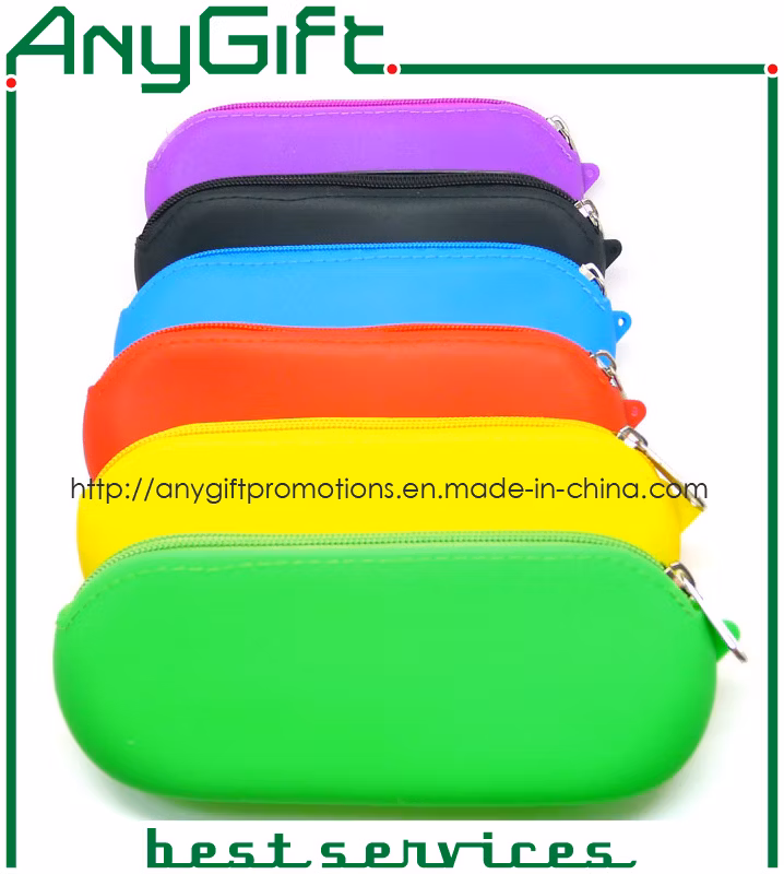 Silicone Pencil Case with Customized Logo and Color