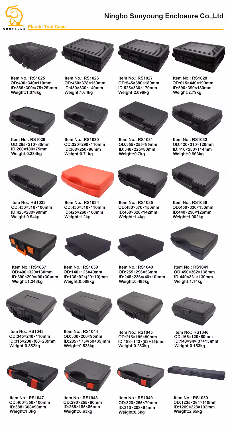 Plastic Tool Case with Foam Hot Sell Hard Waterproof Equipment Case