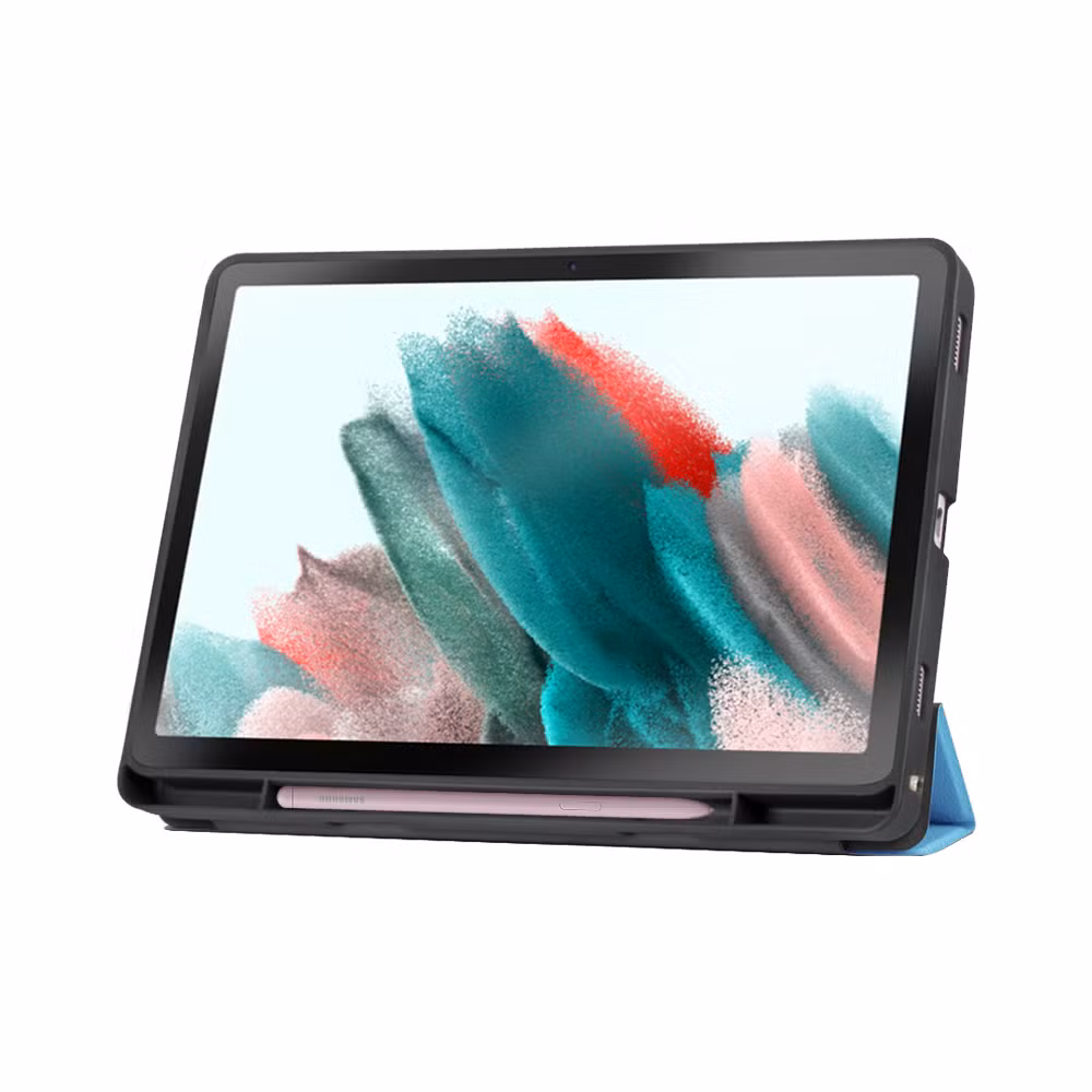 for Samsung Galaxy Tab A8 10.5 Tablet Case with Pencil Holder Silicon Funda Cover