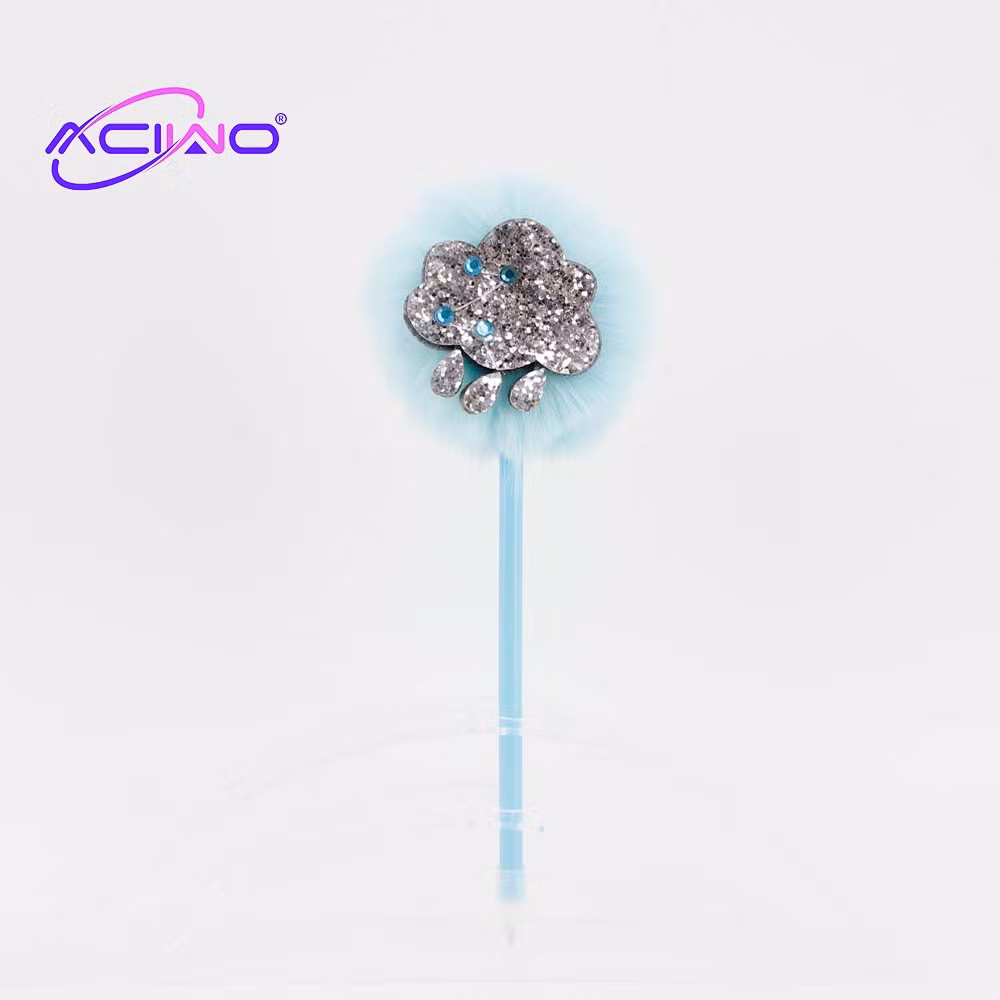 Rainbow Moon Sun Cloud Ballpoint Pen Creative Felt Fabric Student Girl Heart Cute Stationery Small Gift (10069)