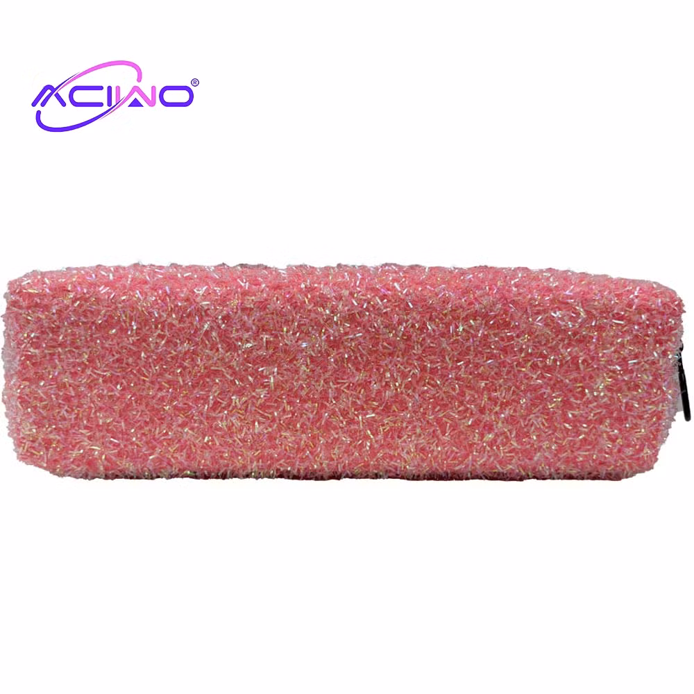 Learning Supplies Pen Pouch and Writing Utensils Large Capacity Glitter Stationery Box Pencil Case (10085)