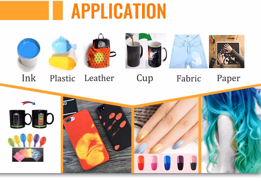 31 Degrees Thermochromic Pigment Powder Color Change with Temperature Changing for Clothing, Yarn, Plastic