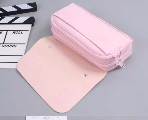 School Office Cute Cherry Blossom Pastel Pen Holder Bag Pouch Stationery Sakura Kawaii Pencil Case