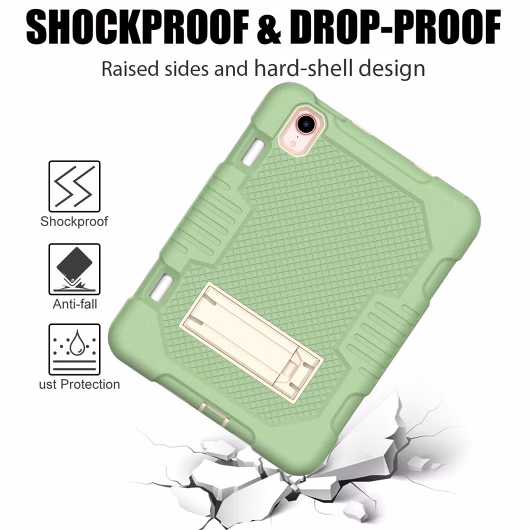 Silicone Shockproof Tablet Cover Case Pencil Holder for I-Pad Mini6