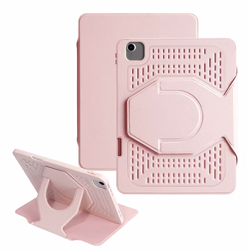 Shockproof Adjustable Rotating Stand Cover with Pencil Holder Removable Magnetic Tablet Case for iPad PRO 13 Inch M4 2024
