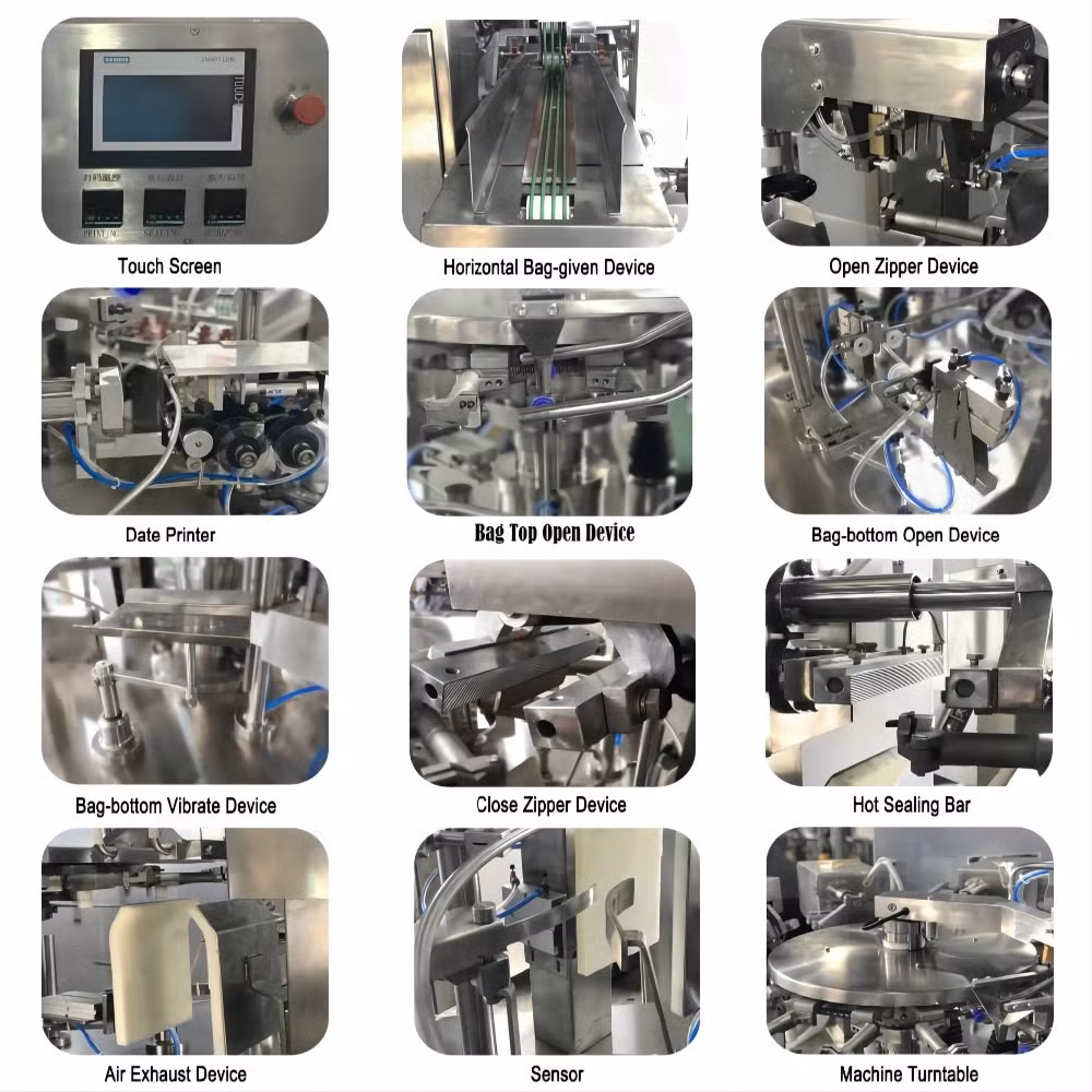 Factory Price Multi-Function Customizable Doypack Rotary Packing Machine for Coffee Bean