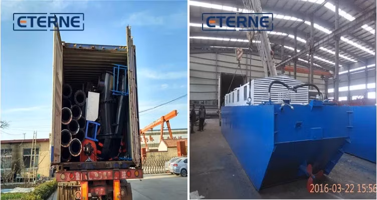 Eterne Multi-Function Amphibious Dredger Project Master Cutter Suction Pump Multipurpose Dredger Self-Propelled Boat Excavator in Swamp and Water