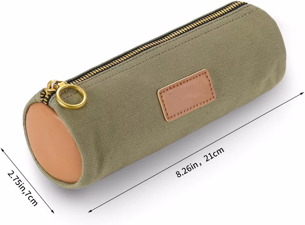Canvas Blank Zipper Pencil Case