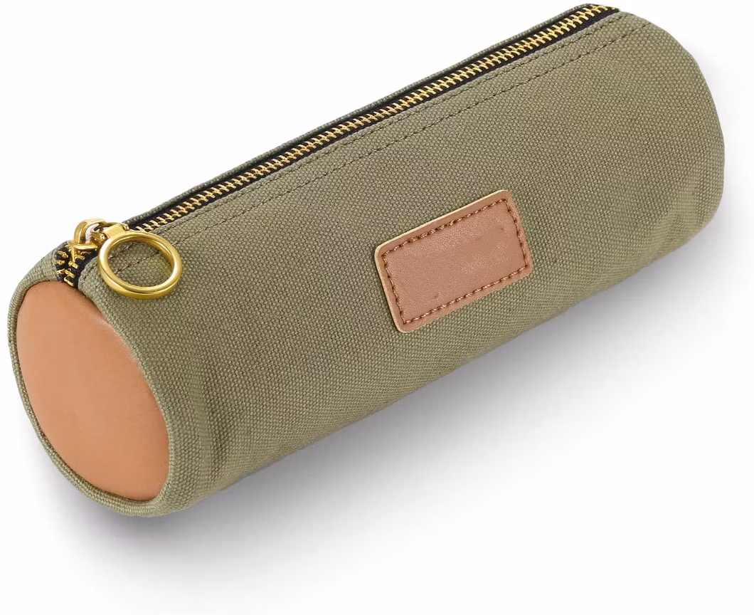 Canvas Blank Zipper Pencil Case