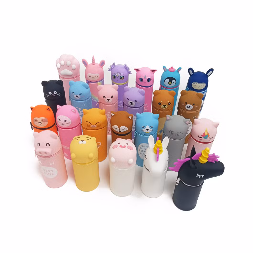Promotional Gifts Cartoon School Stationery Case Folding Zip Pencil Cases Bags