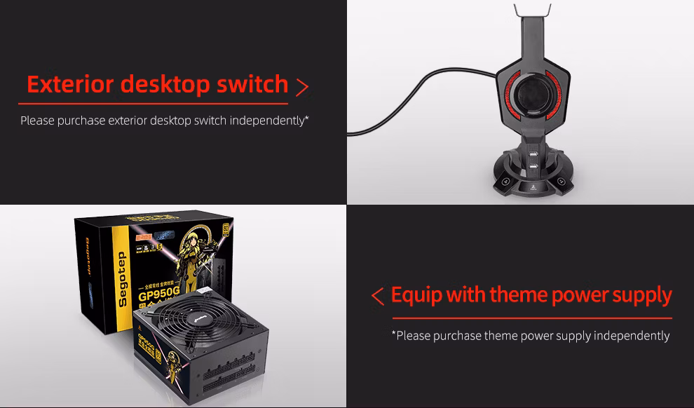 Segotep Themis Gaming Case, Special Design Chassis, Samll Tower ATX Case