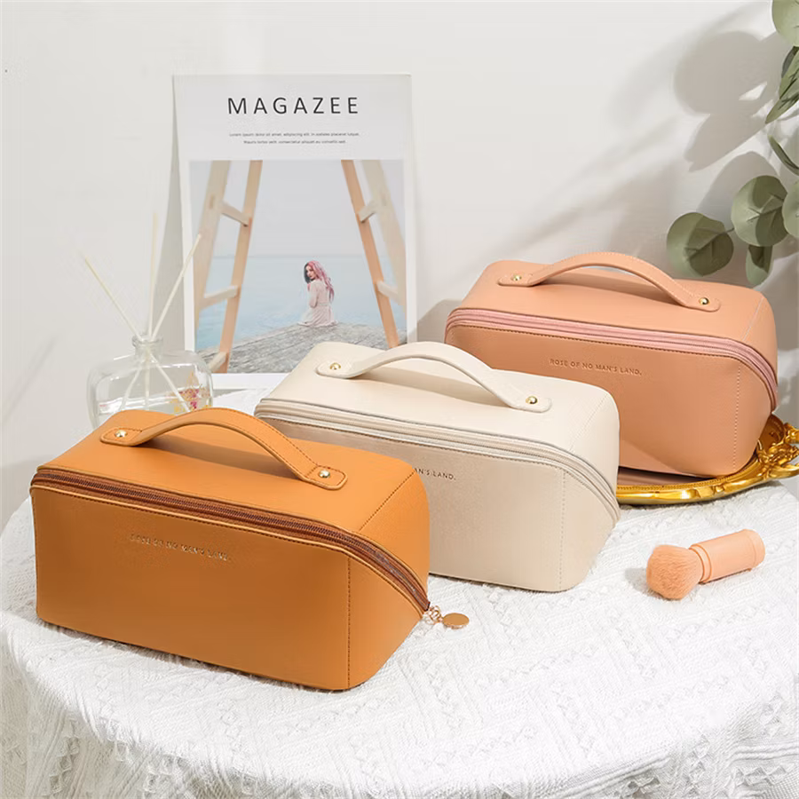Travel Cosmetic Bags for Women Toiletry Make up Organizer Bag with Handle