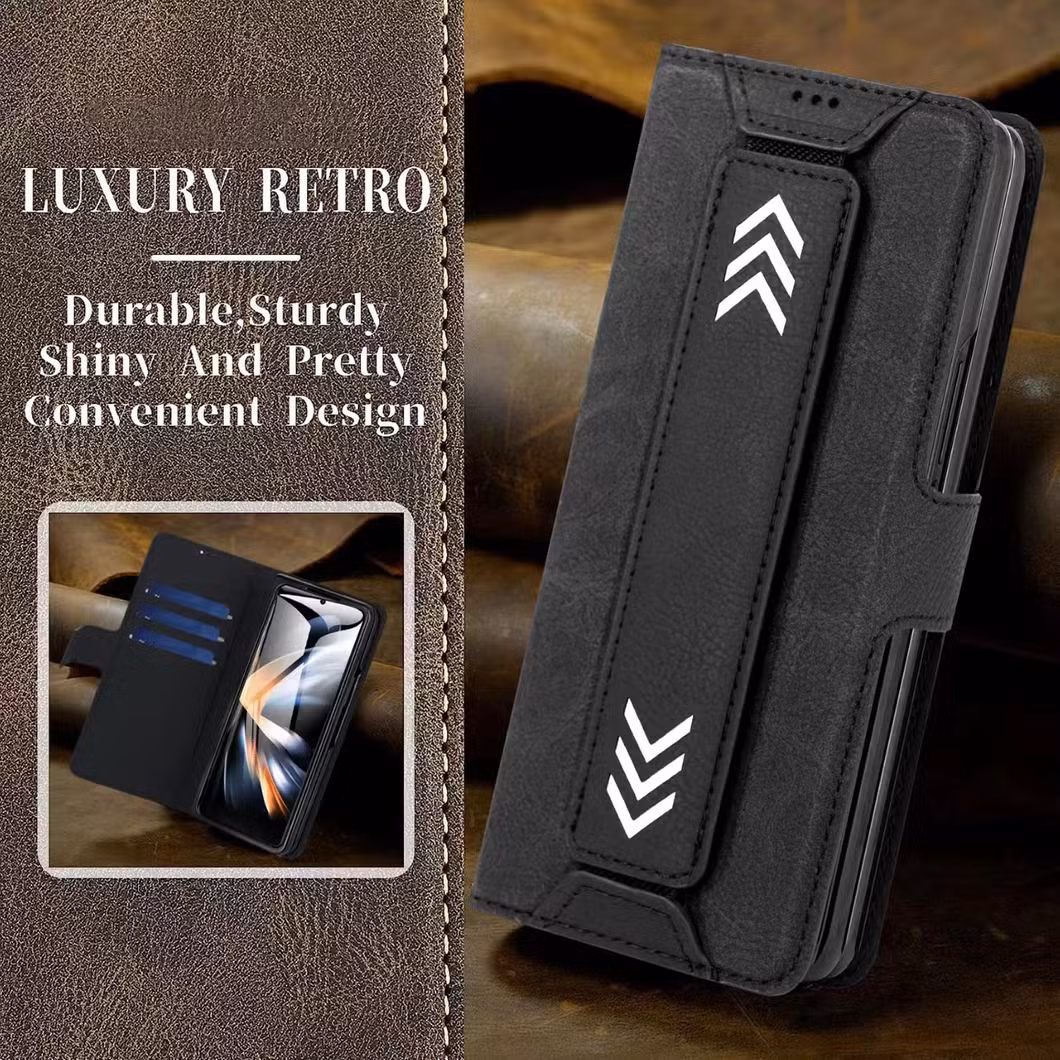 Special Design Mobile Phone Cover PU for Sam Z Flip 3 4 5 High Quality Hot Sale Wholesale Accessories Business Style Leather Cases