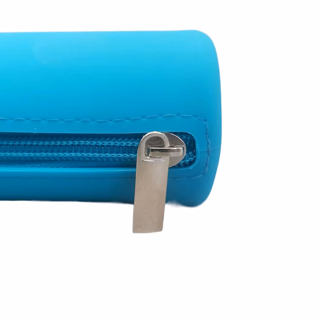 Pure Colour Macaron Round Pencil Bag Pencil Case for Children and Teenagers