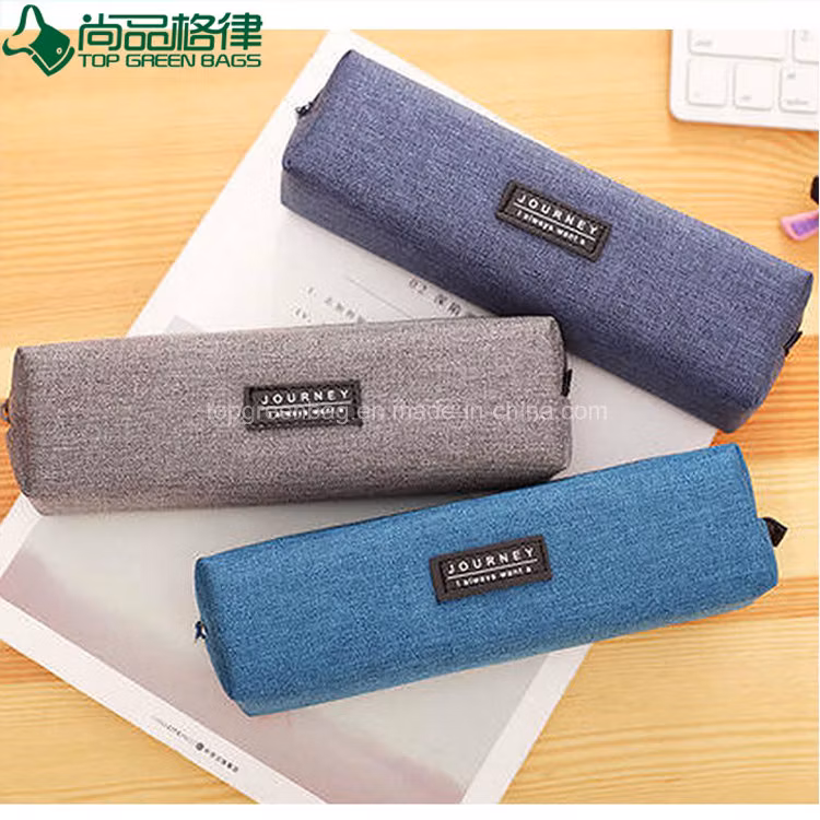 Navy Canvas Zip Pouch Canvas Pouch Multi Purpose Pencil Case Bag