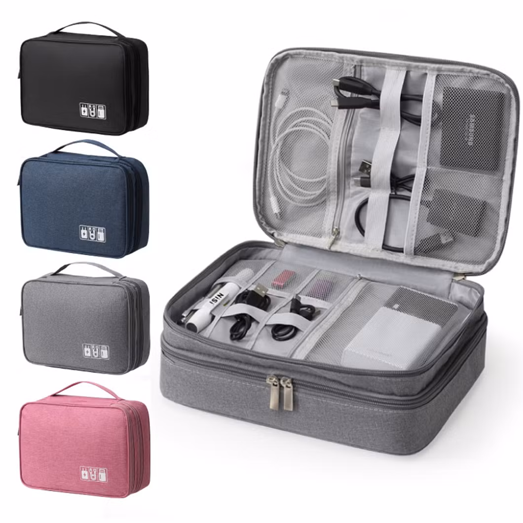Travel Storage Bag Kit Data Cable U Disk Power Bank Electronic Accessories Digital Gadget Devices Divider Organizer Containers
