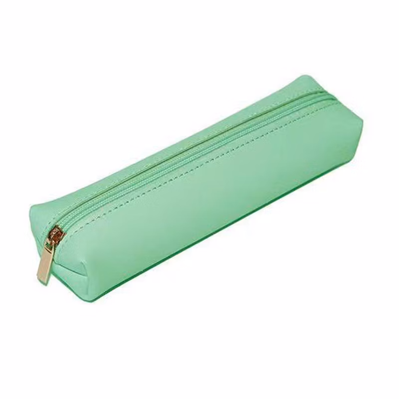 Soft PU Pen Case Matching Color High Quality Fashion Classic Pencil Bag for Student&prime;s Gifts