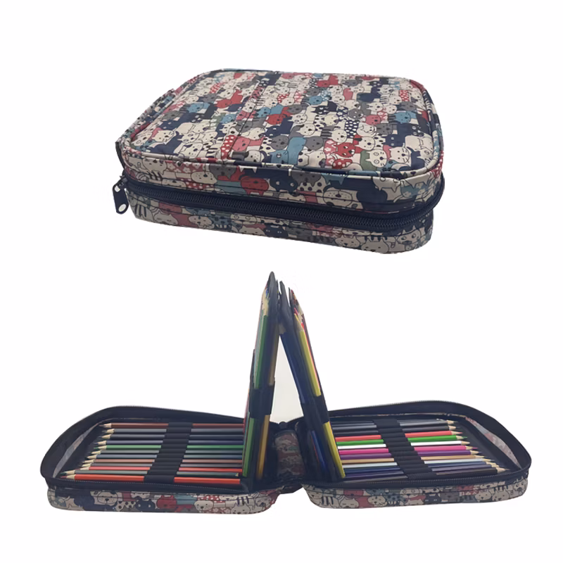 Pencil Case with Holds 202 Colored or 136 Gel Pens with Zipper