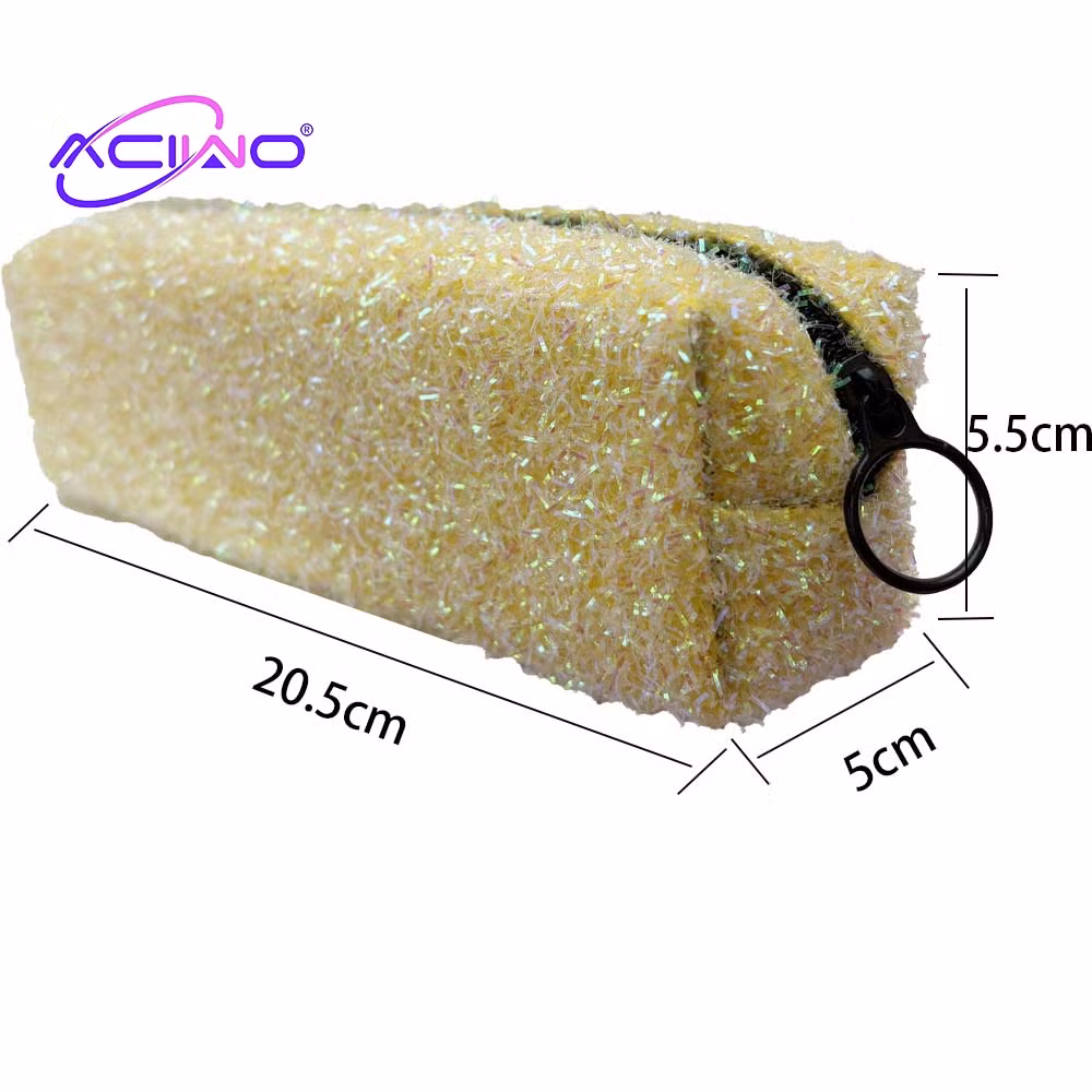 Learning Supplies Pen Pouch and Writing Utensils Large Capacity Glitter Stationery Box Pencil Case (10085)