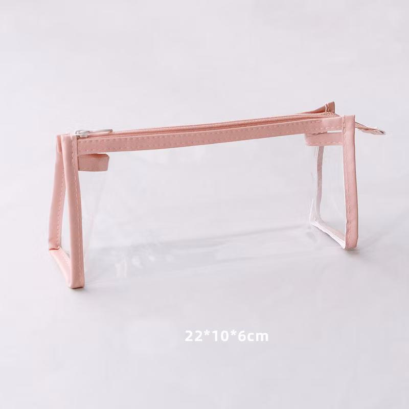 Transparent Pencil Case with Custom Logo School Plastic Large Capacity Pencil Case