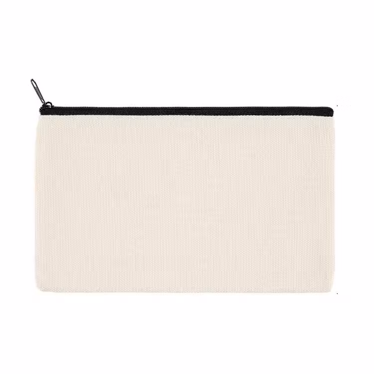 Reusable Custom Cheap Eco-Friendly Cotton Canvas Storage Pencil Bag for School Students
