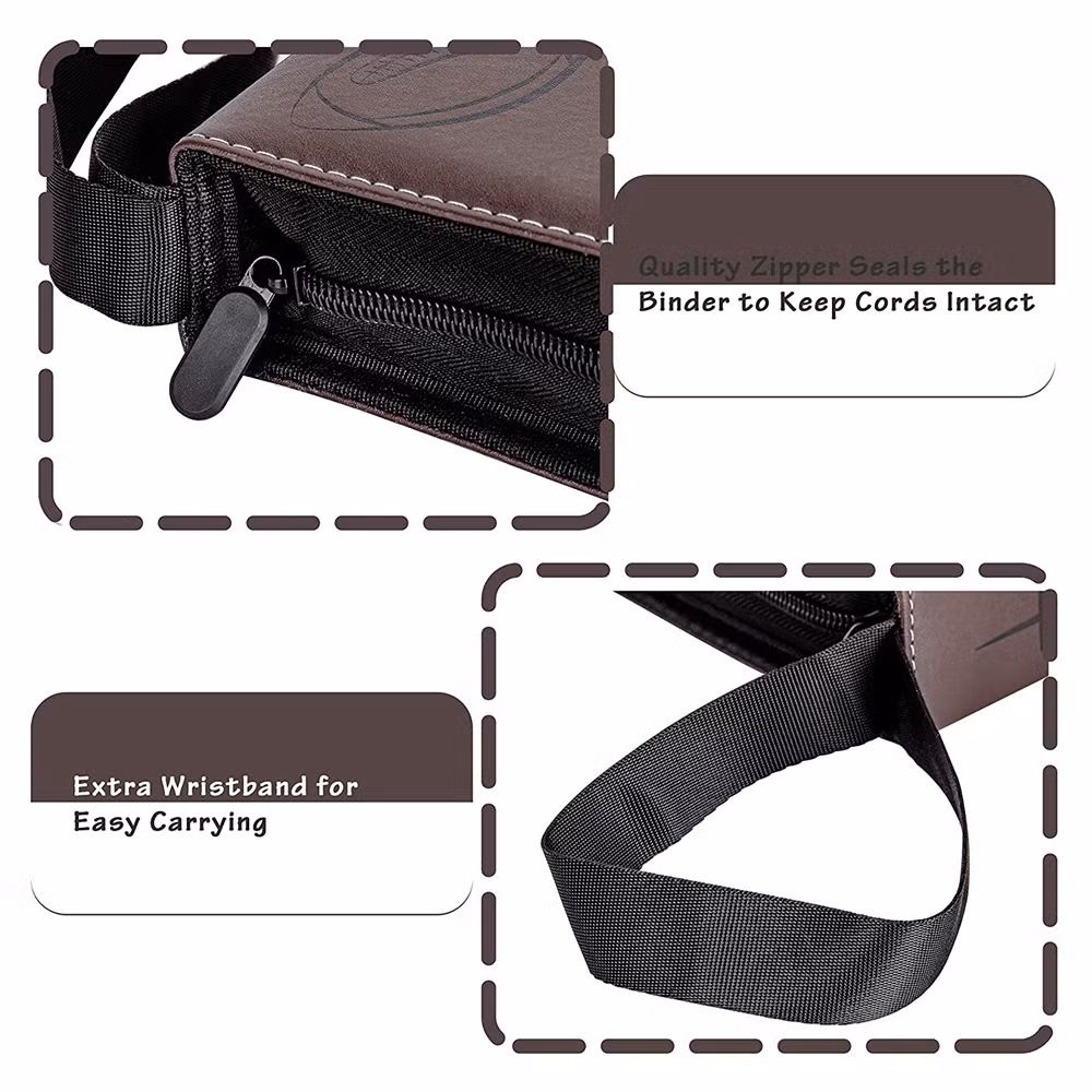 Double Sided 50 Pages Display Case Sleeves 4 Pockets Card Binder for Sport Trading Cards