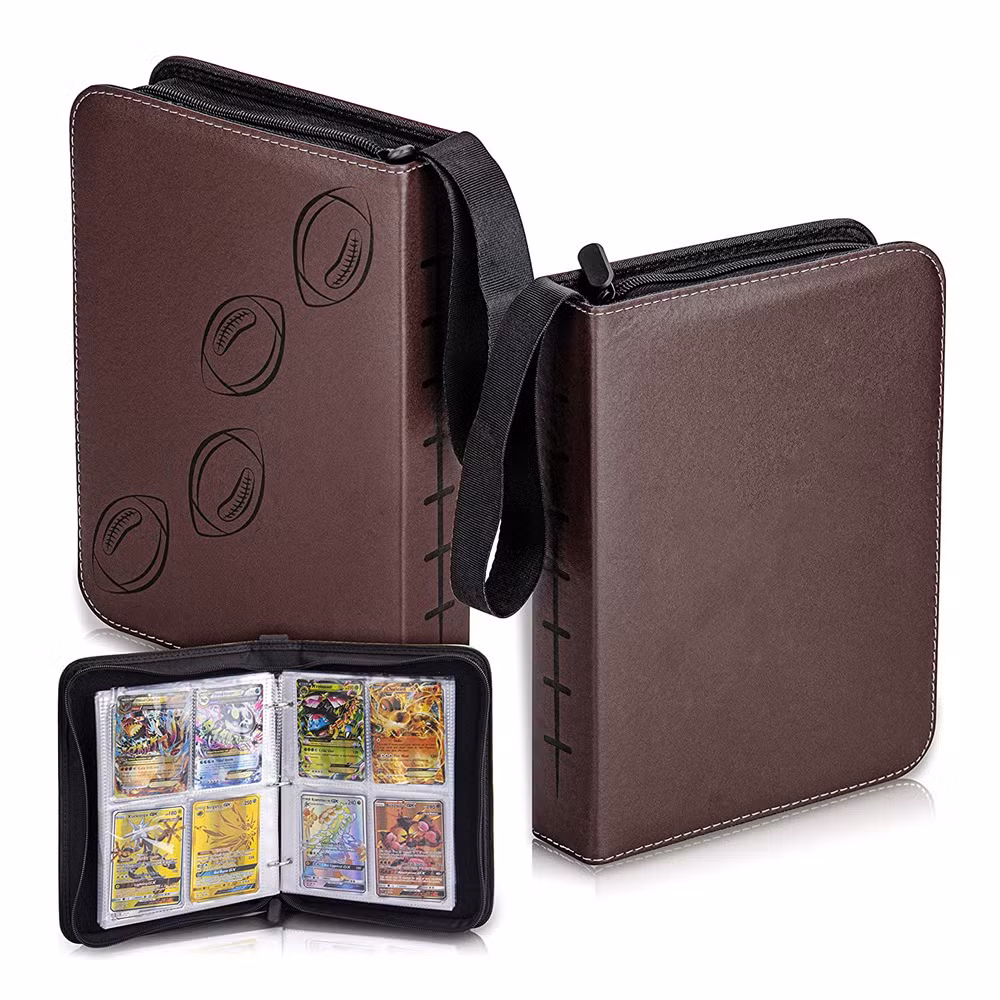 Double Sided 50 Pages Display Case Sleeves 4 Pockets Card Binder for Sport Trading Cards