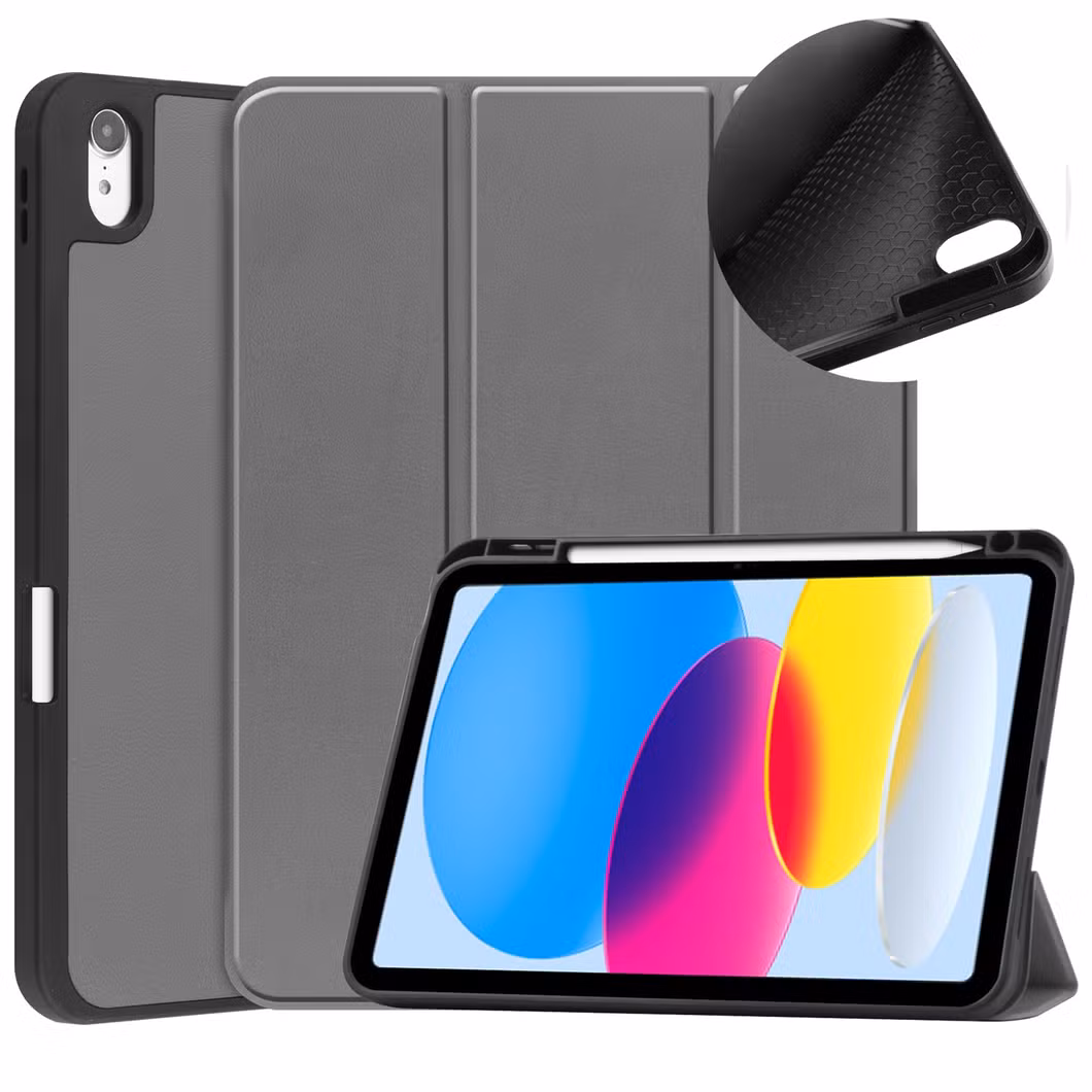 Tablet Case for Apple iPad 10.9 2022 10th Generation with Pencil Holder Soft TPU Funda Capa