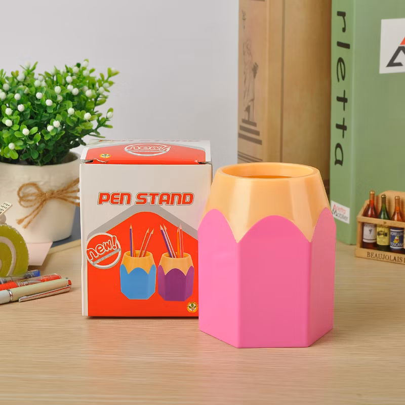 Stationery Organizer Plastic Desk Pen Pencil Holder Stand for Gift and Promotion