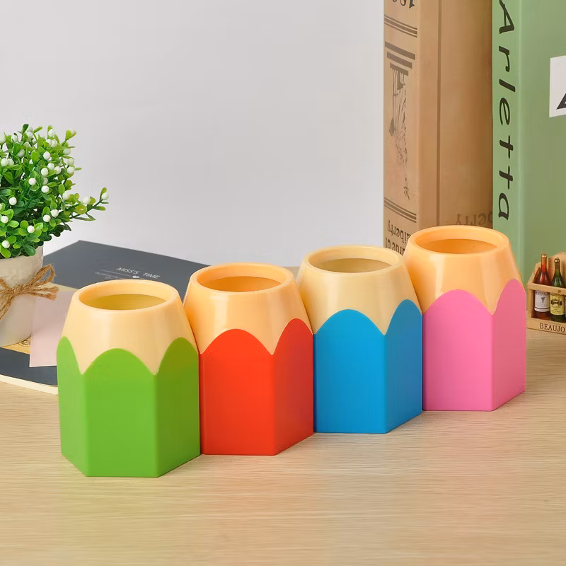 Stationery Organizer Plastic Desk Pen Pencil Holder Stand for Gift and Promotion