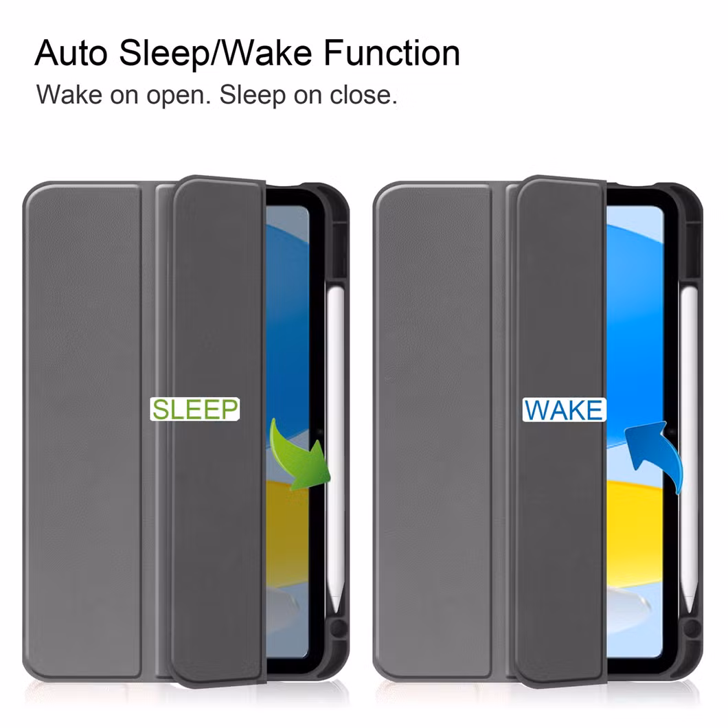 Tablet Case for Apple iPad 10.9 2022 10th Generation with Pencil Holder Soft TPU Funda Capa