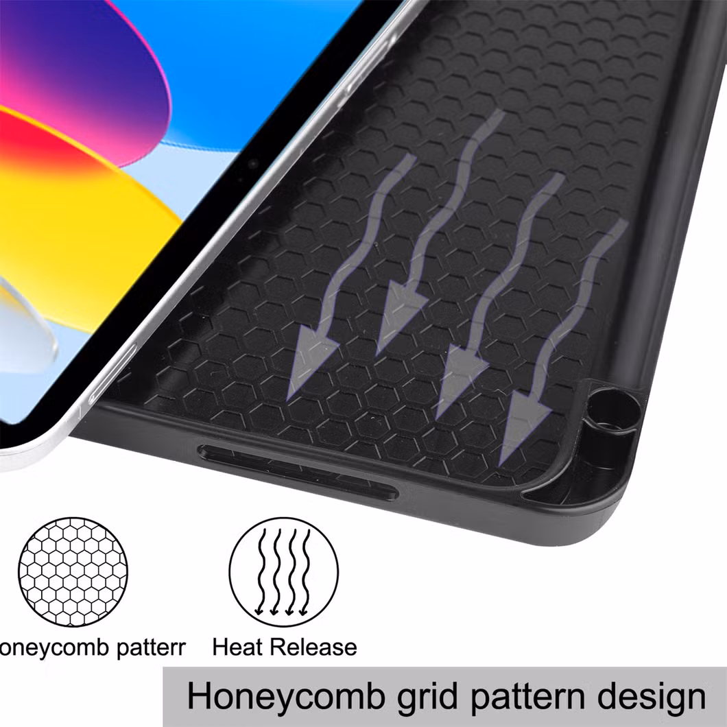 Tablet Case for Apple iPad 10.9 2022 10th Generation with Pencil Holder Soft TPU Funda Capa