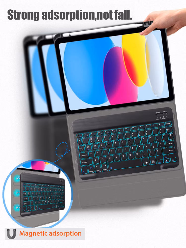 Wireless Keyboard Case with Backlit for iPad 10th Gen 10.9inch 2022