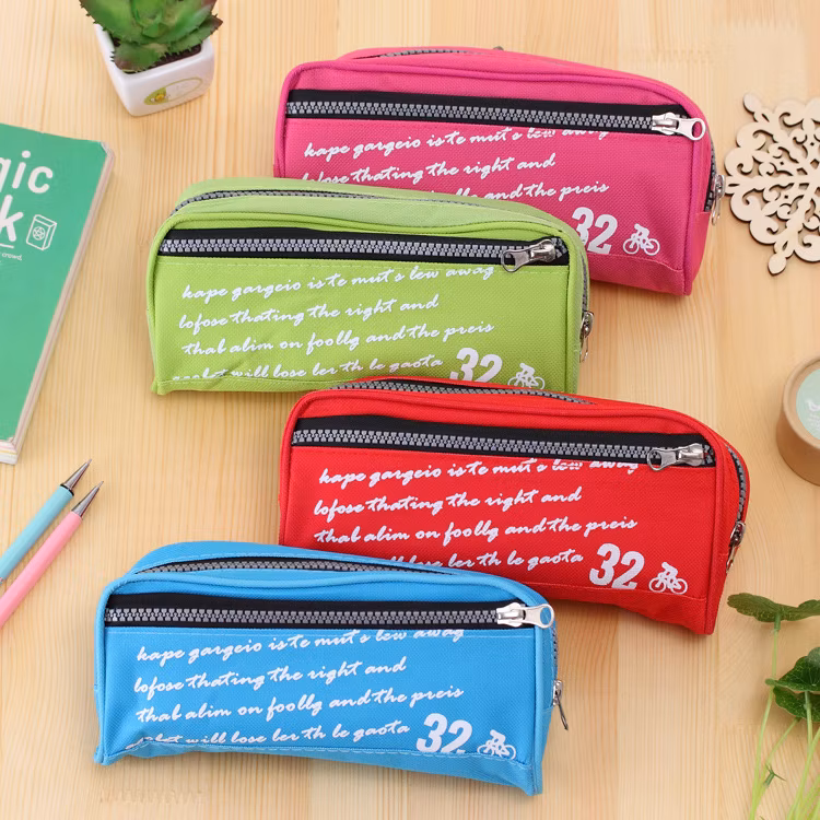 Exquisite Multi-Color Double Layer Pencil Case for Children